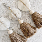 Coral Shell Tassel Keyring